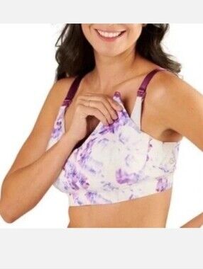 Ollie Gray the Anywhere Nursing Pumping Bra Floral Size Large